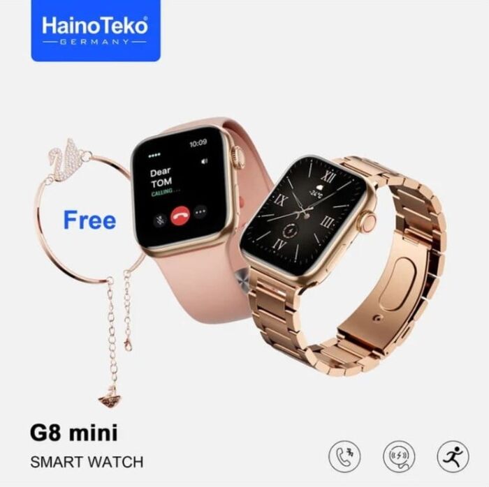 - HAINO TEKO G8 MINI SMART WATCH ROSE GOLD EDITION HAINO TEKO G8 MINI SMART WATCH ROSE GOLD EDITION - Image 1