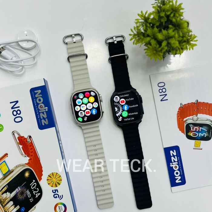 - Nodizz N80 5G Android Sim Watch | 4/64 GB | Ultra Shape | No Camera Nodizz N80 5G Android Sim Watch | 4/64 GB | Ultra Shape | No Camera - Image 2