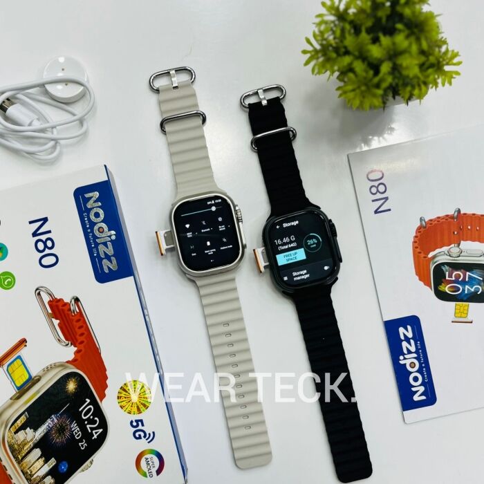 - Nodizz N80 5G Android Sim Watch | 4/64 GB | Ultra Shape | No Camera Nodizz N80 5G Android Sim Watch | 4/64 GB | Ultra Shape | No Camera - Image 3