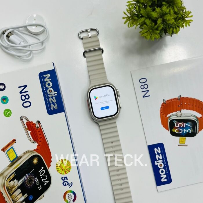 - Nodizz N80 5G Android Sim Watch | 4/64 GB | Ultra Shape | No Camera Nodizz N80 5G Android Sim Watch | 4/64 GB | Ultra Shape | No Camera - Image 7