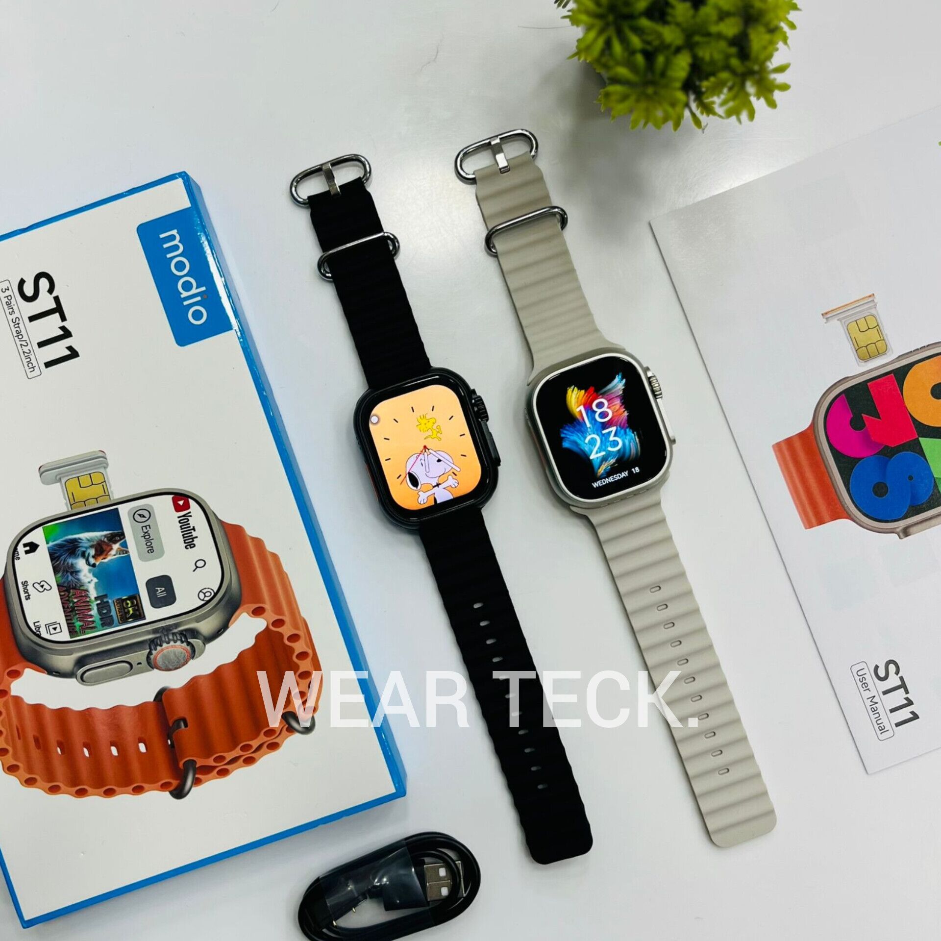 - Modio ST11 5G Android Sim Watch | 4/64 GB | No Camera Modio ST11 5G Android Sim Watch | 4/64 GB | No Camera - Image 1