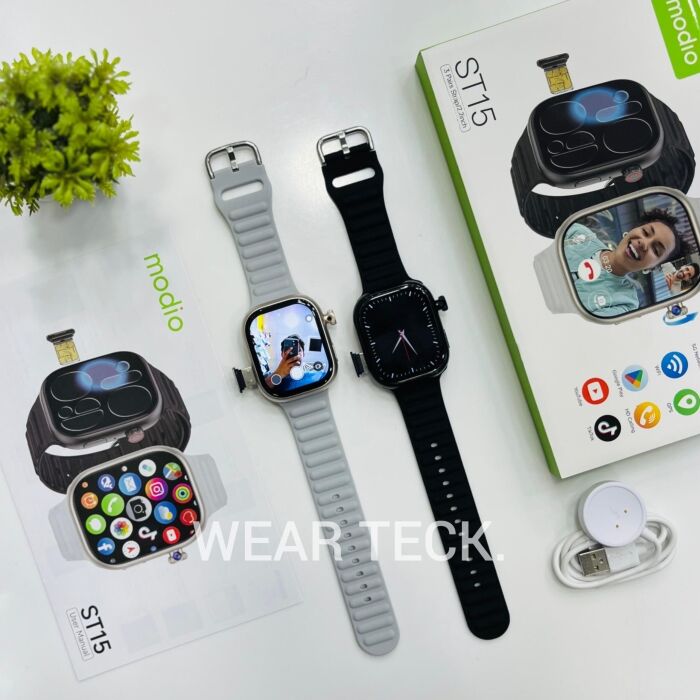 - Modio ST15 5G Android Sim Watch | 4/64 GB | 360 Rotating Camera | Amoled Display Modio ST15 5G Android Sim Watch | 4/64 GB | 360 Rotating Camera | Amoled Display - Image 1