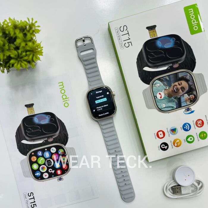 - Modio ST15 5G Android Sim Watch | 4/64 GB | 360 Rotating Camera | Amoled Display Modio ST15 5G Android Sim Watch | 4/64 GB | 360 Rotating Camera | Amoled Display - Image 7