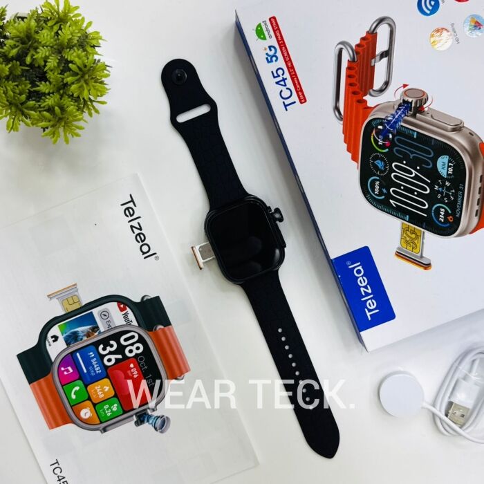 - Telzeal TC45 5G Android Sim Watch | 4/64 GB | 360 Rotating Camera | Ultra Shape Telzeal TC45 5G Android Sim Watch | 4/64 GB | 360 Rotating Camera | Ultra Shape - Image 7