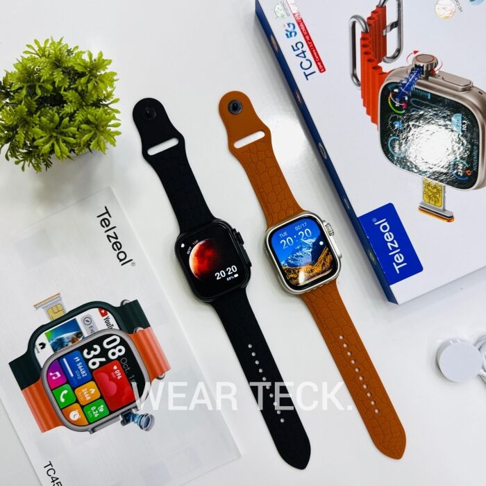 - Telzeal TC45 5G Android Sim Watch | 4/64 GB | 360 Rotating Camera | Ultra Shape Telzeal TC45 5G Android Sim Watch | 4/64 GB | 360 Rotating Camera | Ultra Shape - Image 1