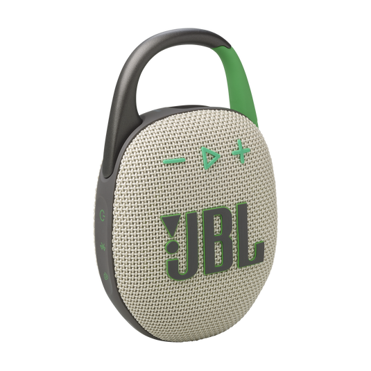 JBL Clip 5 Portable Bluetooth Speaker Sand - JBL CLIP 5 Bluetooth Speaker