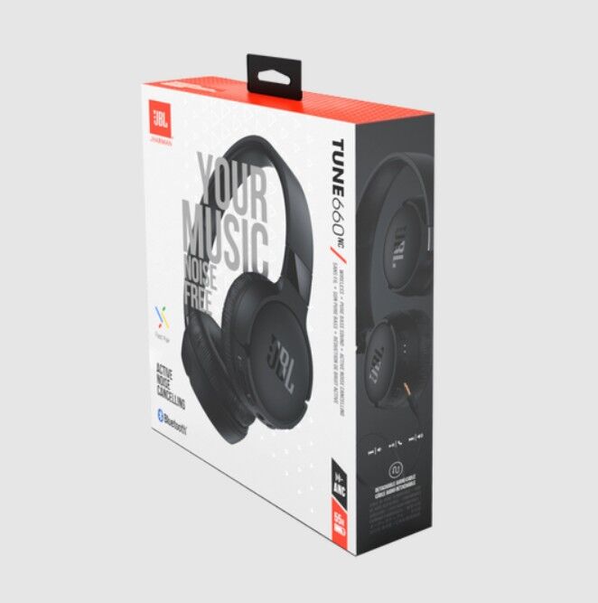 - JBL Tune 660NC Noise Canceling Wireless On-Ear Headphones – Black JBL Tune 660NC Noise Canceling Wireless On-Ear Headphones – Black - Image 2