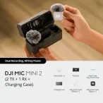 DJI Mic Mini 2 Compact Wireless Microphone for Camera & Smartphone 3 DJI Mic Mini 2 Compact Wireless Microphone for Camera & Smartphone
