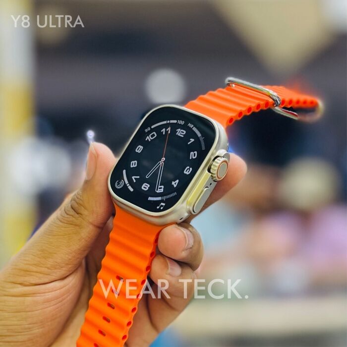 2 - Y8 Ultra Smart Watch | Most Demanding | Free Jelly Case