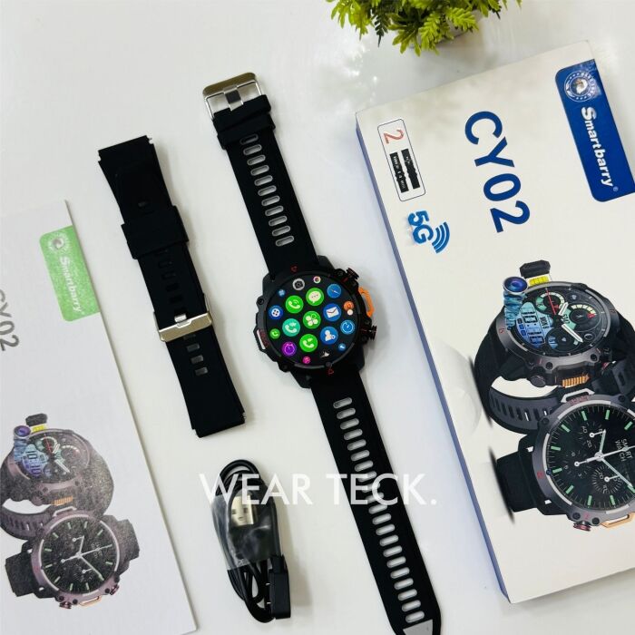 2 - Smart Berry CY02 5G Android Sim Watch | 6/64 GB Memory | Front Camera