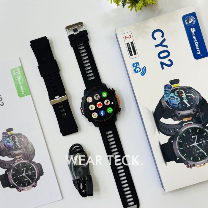3 - Smart Berry CY02 5G Android Sim Watch | 6/64 GB Memory | Front Camera