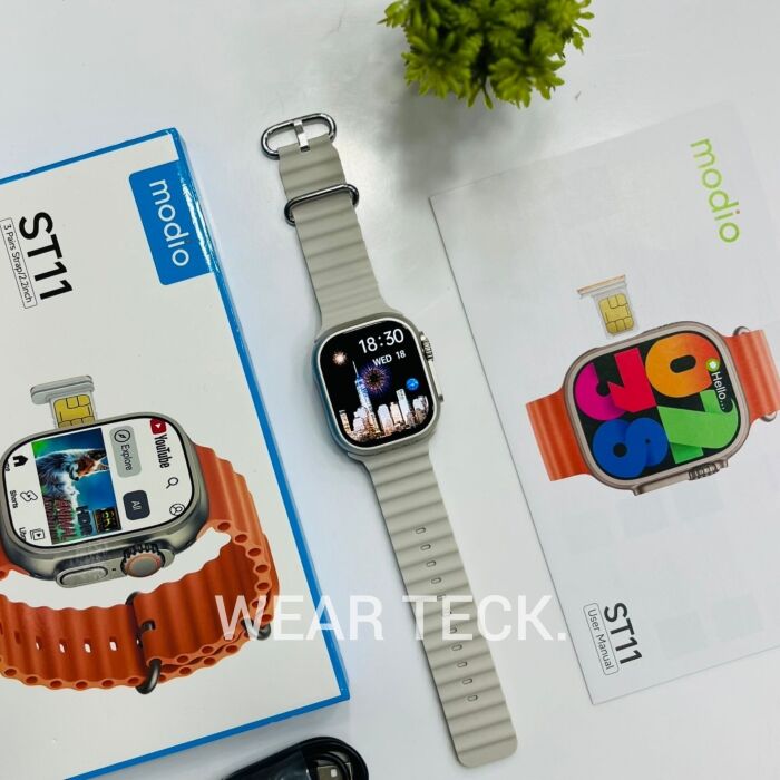 ST11-Silver - Modio ST11 5G Android Sim Watch | 4/64 GB | No Camera