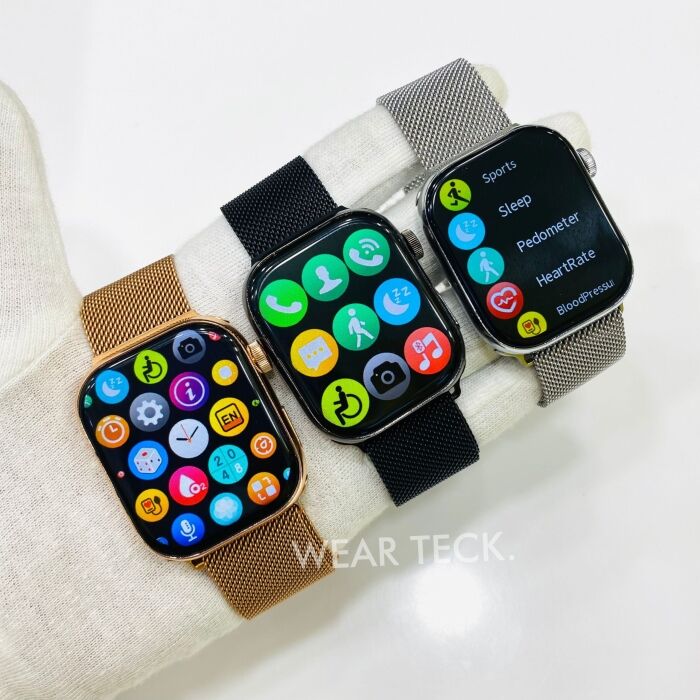 2 - Smart Watch 11 Max | Stainless Steel | Full Display | Magnetic Chain