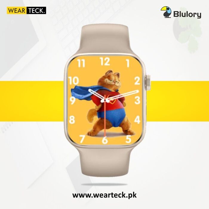 Gold - Blulory Glifo 8 Smart Watch | 2.01” Bezel Less Display