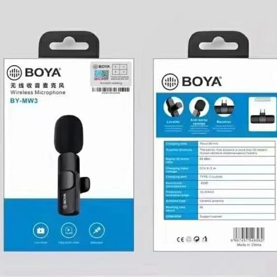 4 - Boya BY-MW3 Wireless Microphone For iPhone & Android Type-C User