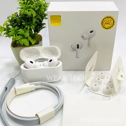 Airpods Pro 2 White ANC - Airpods Pro 2 ANC | 100% ANC Working | White Color