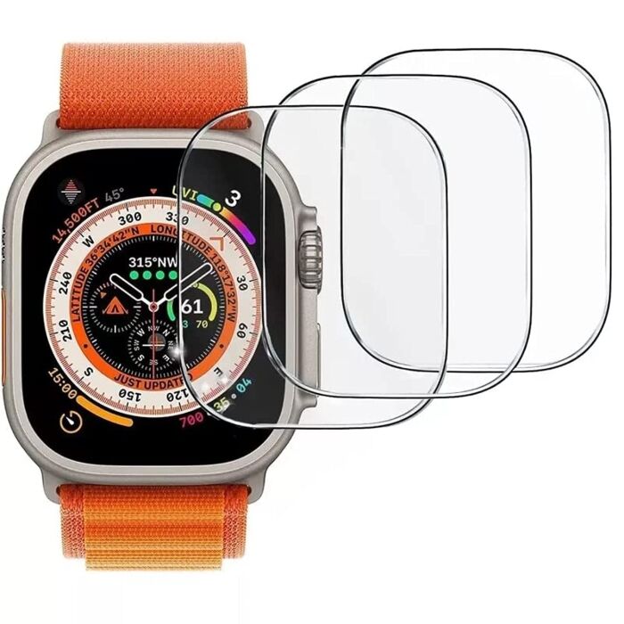 2 - Tempered Glass Screen Protector For Series 8 Ultra Smart Watch 49mm