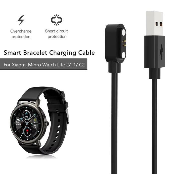 DP 2 - 2 Pin Magnetic Charging Cable for All Mibro Watches (Except Mibro Lite) & Mostly Zero Smart Watches Model