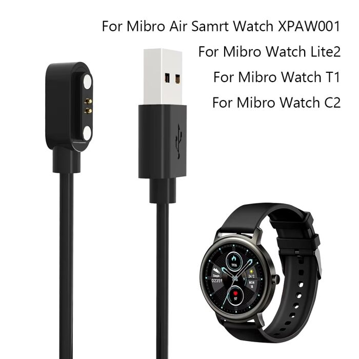 DP3 - 2 Pin Magnetic Charging Cable for All Mibro Watches (Except Mibro Lite) & Mostly Zero Smart Watches Model