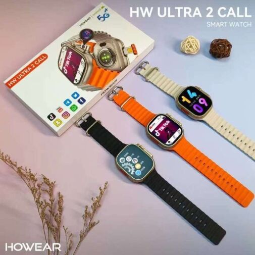 1 - HW Ultra 2 Call 5G Android Smart Watch | Front & Back Camera | 4/64 GB Memory
