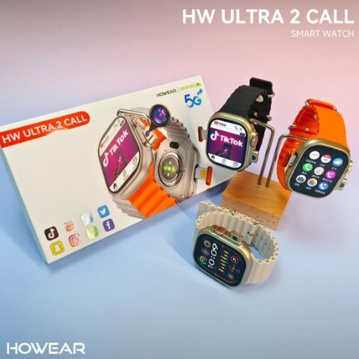 2 - HW Ultra 2 Call 5G Android Smart Watch | Front & Back Camera | 4/64 GB Memory