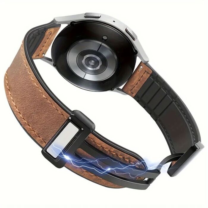 5 - 22mm Faux Leather Magnetic D-Buckle Adjustable Straps