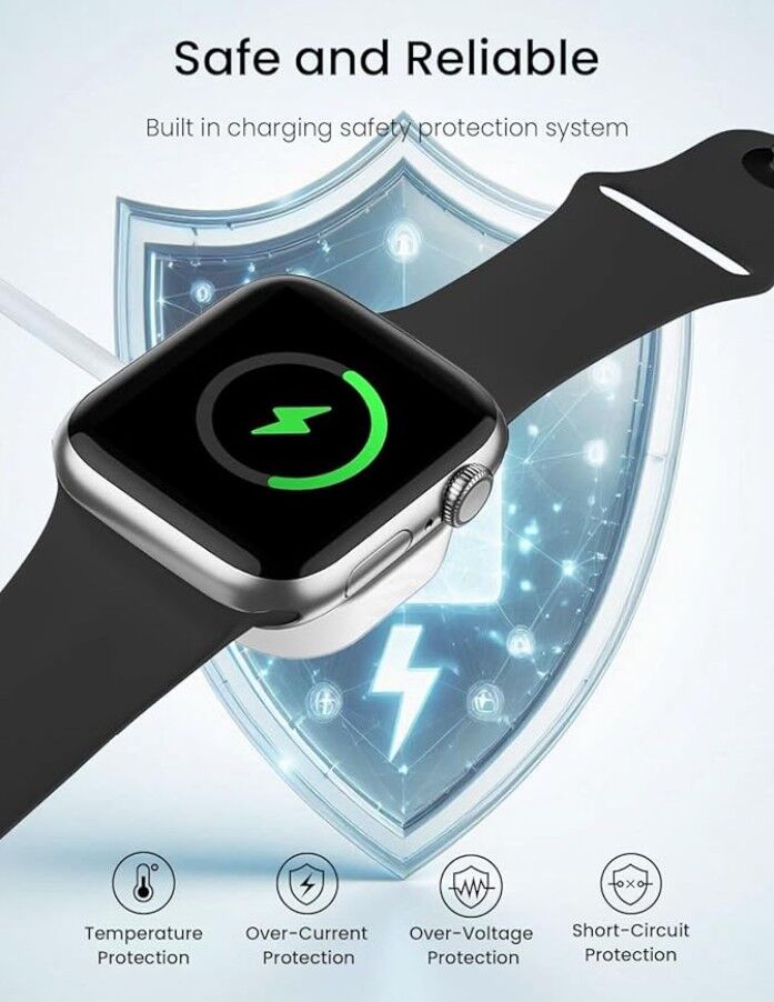 2 - Charger Cable for HK Series Smart Watch - HK11 - HK10 - HK9 - HK8 | Compatible with All HK Series Smart Watches Model