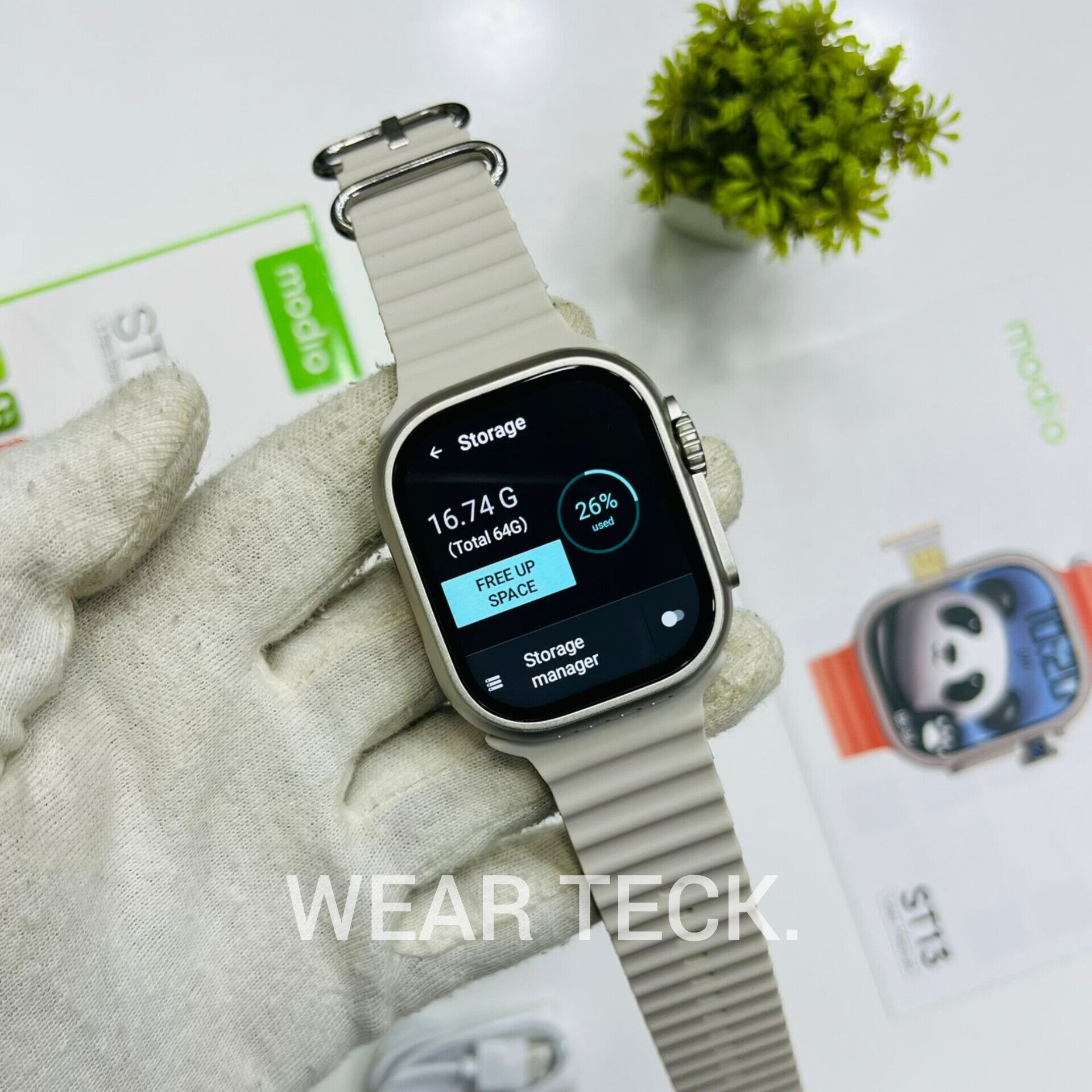 ST13-7 - Modio ST13 5G Android Sim Watch | 4/64 GB | 360 Rotating Camera