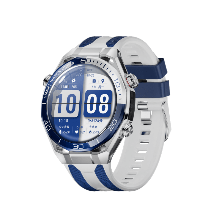 Kalobee SK55 Smart Watch Silver 3 - Kalobee SK55 Smart Watch | 3 Pairs of Straps | Sports Style