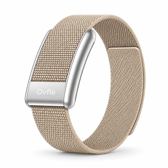 Ovfle WP-1 Active - Beige - OVFLE WP-1 Active Screenless Fitness Band