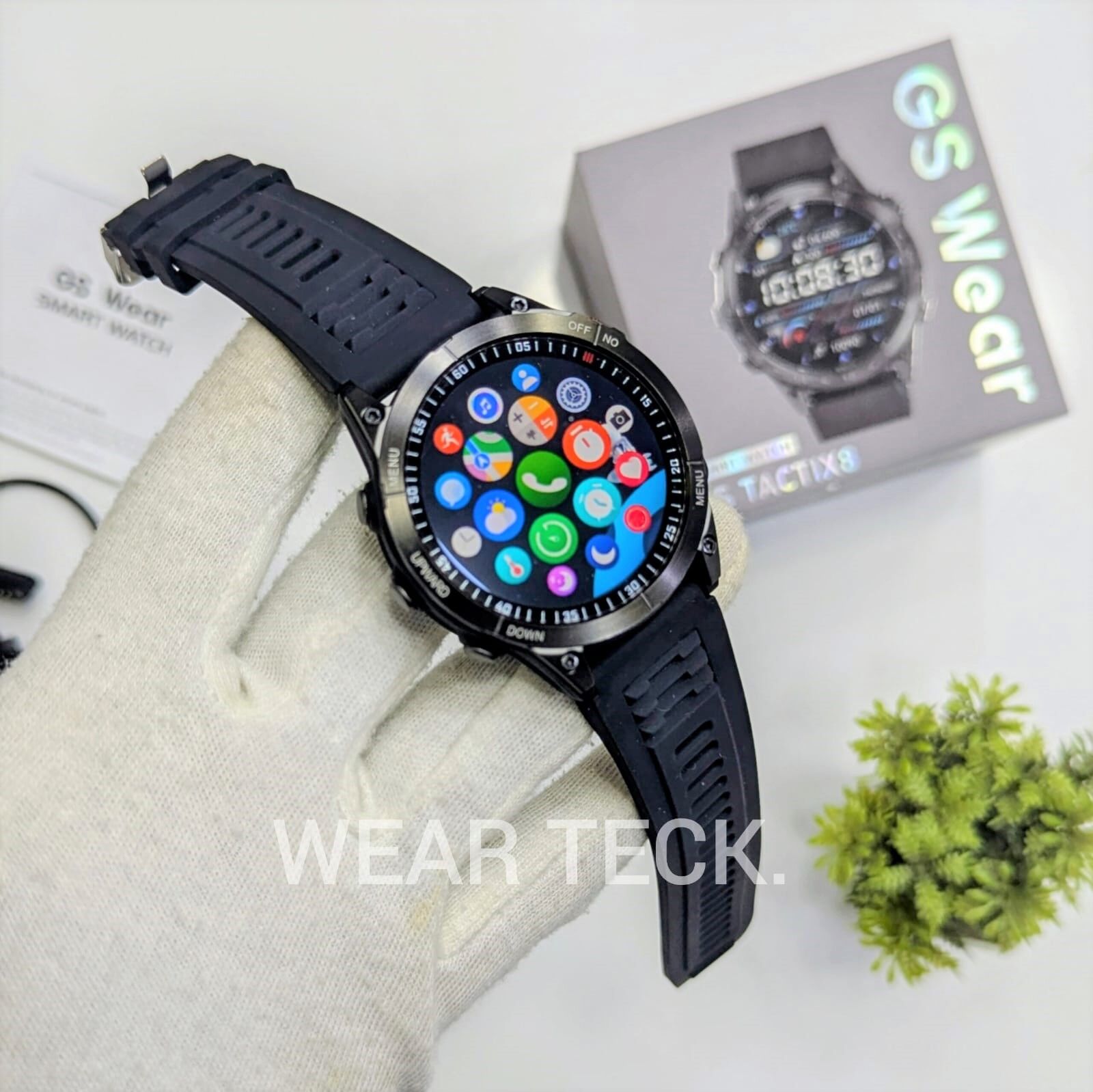 GS Tactix 8 - 2 - GS Wear Tactix 8 Smart Watch | Amoled Display | GPS