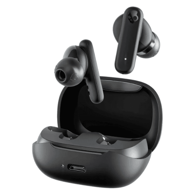 Skull Candy Smokin’ Buds True Black - Wireless Earbuds with Supreme Audio, 20 Hour Battery, and Eco-Friendly Design Skull Candy Smokin’ Buds True Black wireless earbuds