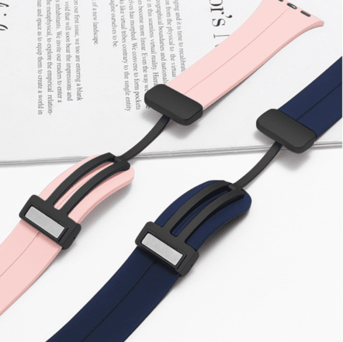 5 - Magnetic-Silicone Straps for Apple Smart Watch 42/44/45/49 mm Dial Sizes