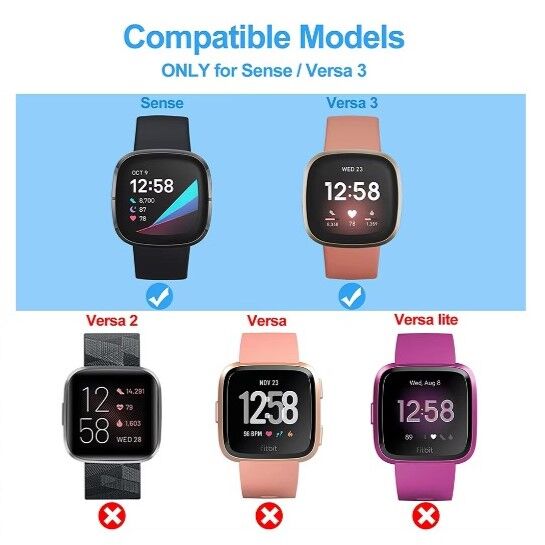 DP4 - Charger for Fitbit Versa 3 4 Replacement Charging Dock Cable for Fitbit Sense 2 Versa 3 Smart Watch Portable Power Cord Official