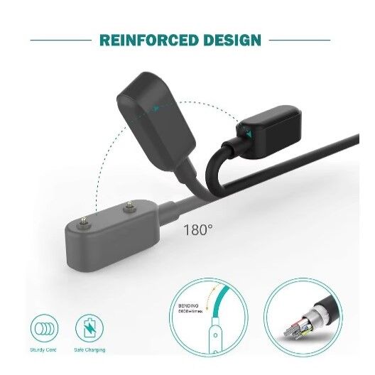 DP5 - Magnetic USB Charger for Huawei Bands 6 7 8 9 & 10 also for Watch Fit - Fit 2 & Band 6 Pro/ Honor Watch ES Charging Cable 3.3ft 100cm Smartwatch