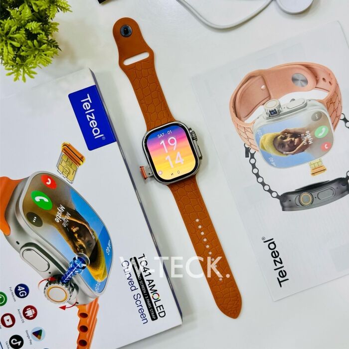 1 - TC41 5G Android Watch | Curve Dial | Amoled Display | 6/64 GB Memory | 360 Rotating Camera