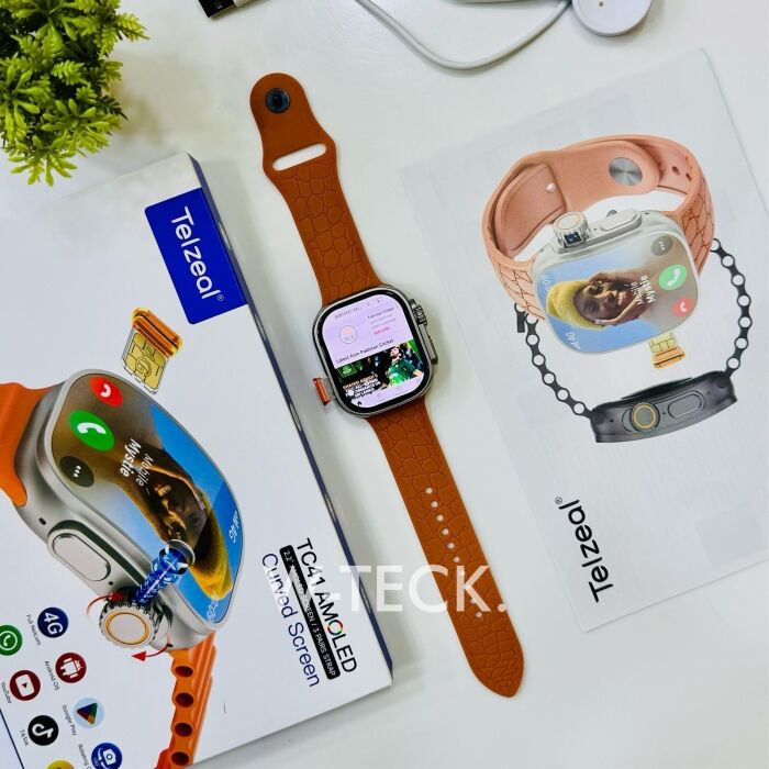 2 - TC41 5G Android Watch | Curve Dial | Amoled Display | 6/64 GB Memory | 360 Rotating Camera