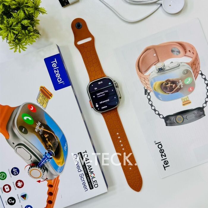 3 - TC41 5G Android Watch | Curve Dial | Amoled Display | 6/64 GB Memory | 360 Rotating Camera