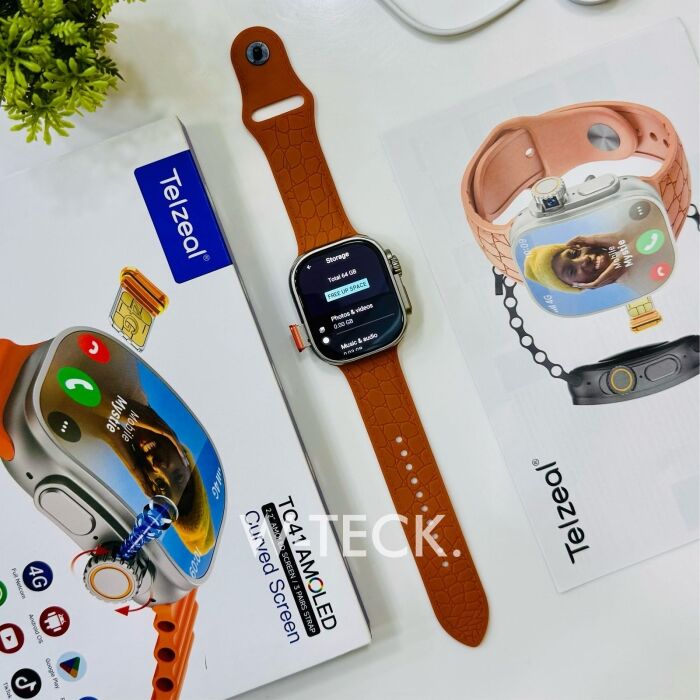 5 - TC41 5G Android Watch | Curve Dial | Amoled Display | 6/64 GB Memory | 360 Rotating Camera