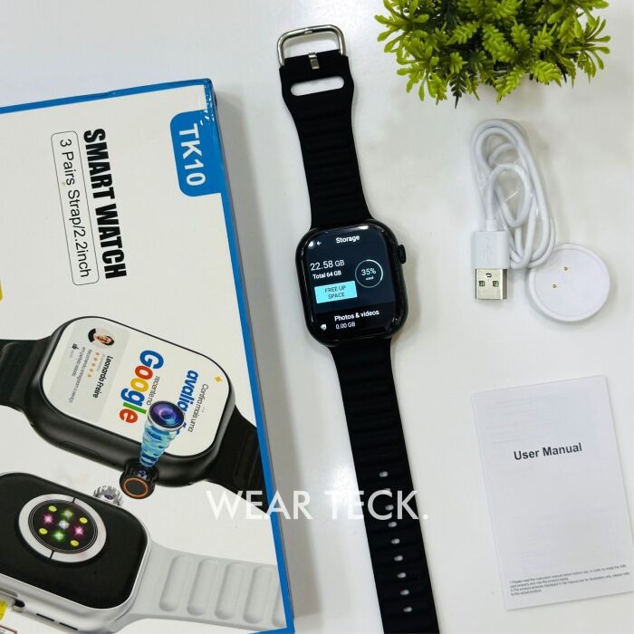 2 - TK10 Android 5G Sim Watch | 360 Rotating Camera | 4+64 GB Memory