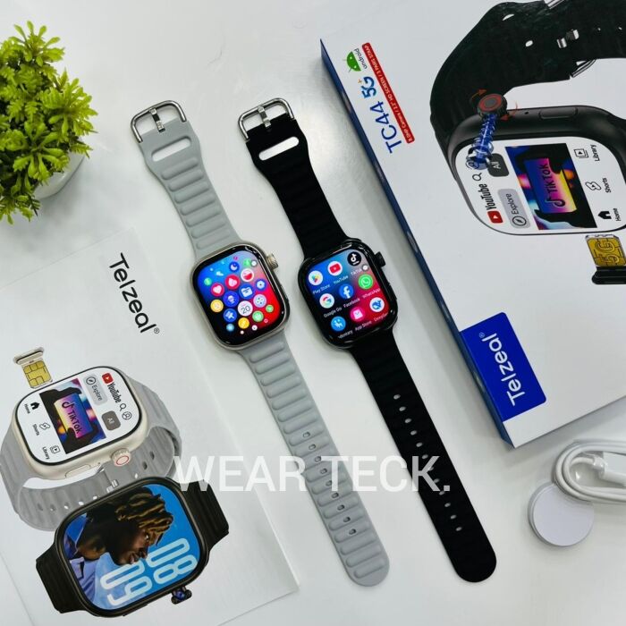 1 - Telzeal TC44 5G Android Sim Watch | 6/64 GB | 360 Rotating Camera | Amoled Display