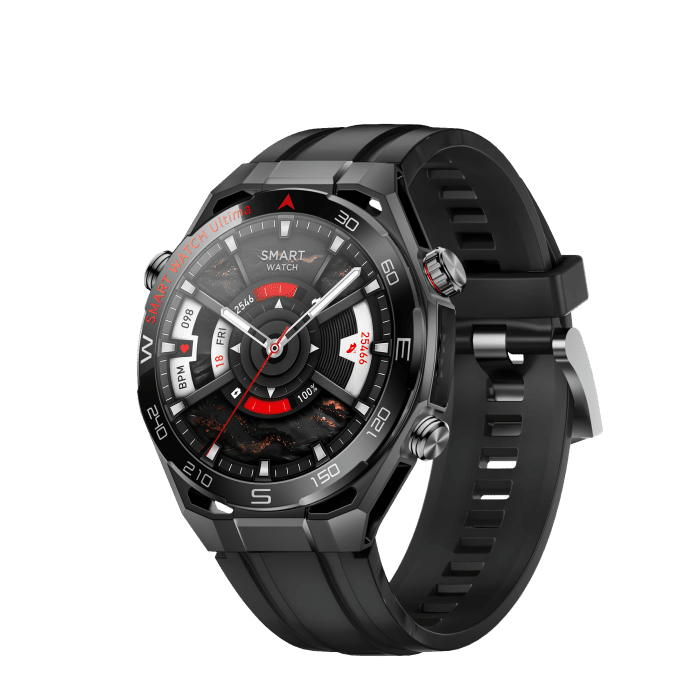 Kalobee SK55 Smart Watch Black 3 - Kalobee SK55 Smart Watch | 3 Pairs of Straps | Sports Style