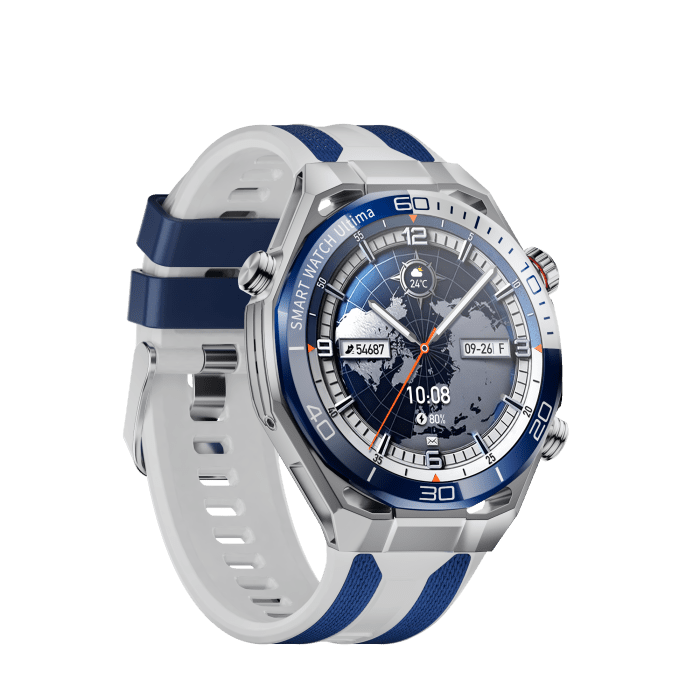 Kalobee SK55 Smart Watch Silver 2 - Kalobee SK55 Smart Watch | 3 Pairs of Straps | Sports Style
