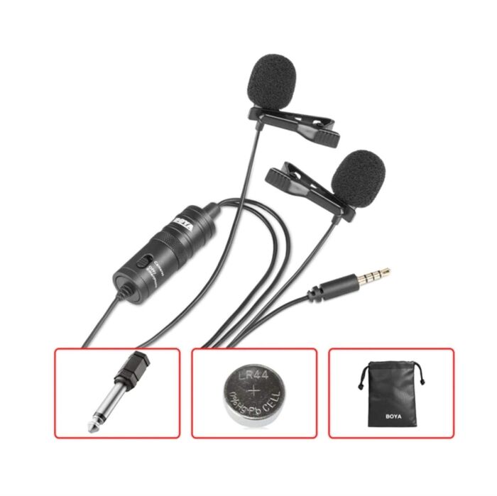 3 - BOYA BY-M1-PRO Omnidirectional Lavalier Microphone