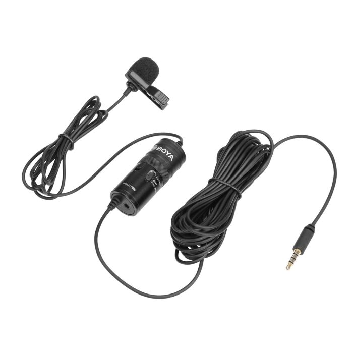 4 - BOYA BY-M1-PRO Omnidirectional Lavalier Microphone