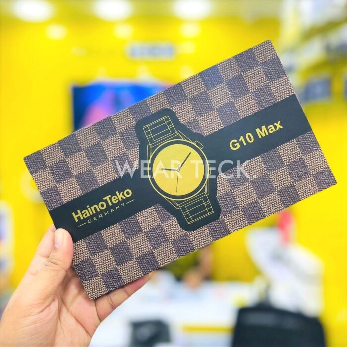 2 - G10 Max Smart Watch Gold | BT Calling | 3 Pairs of Straps