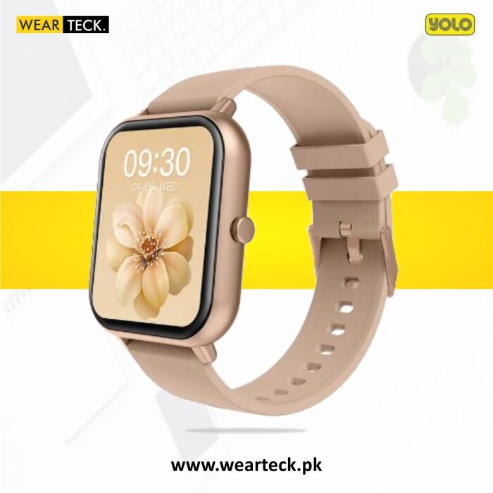 Gold - Yolo Epic Smart Watch | Bluetooth Calling