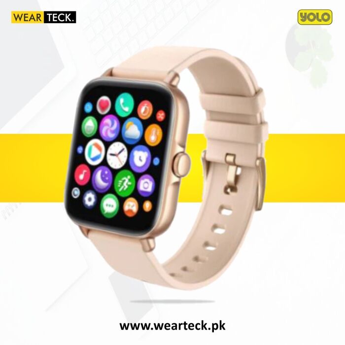 Gold - Yolo Watch Pro Smart Watch | Bluetooth Calling