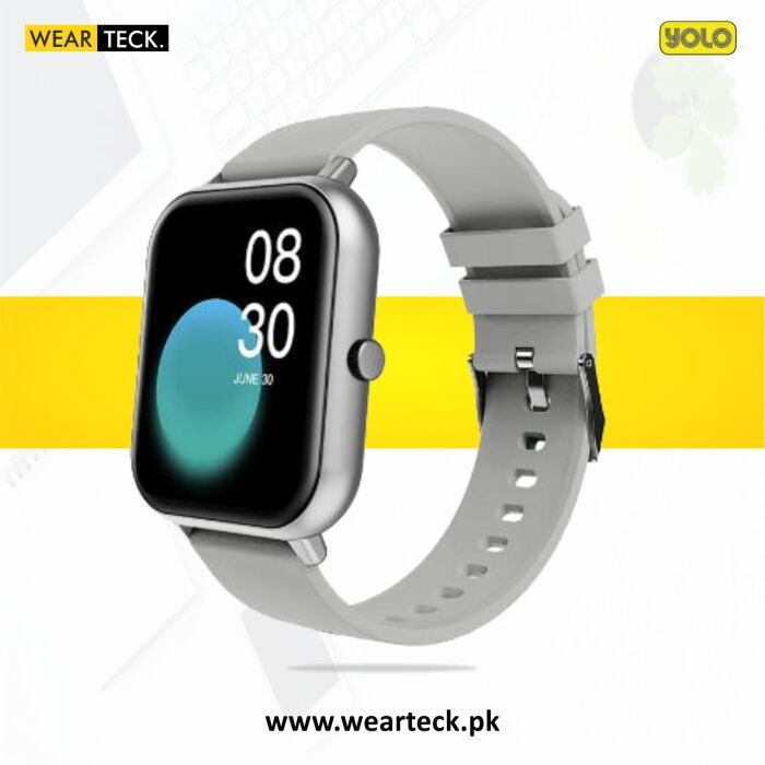 Silver - Yolo Epic Smart Watch | Bluetooth Calling