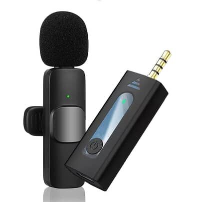 2 - K35 Wireless Lavalier Lapel Noise Reduction Single Microphone | 3.5mm